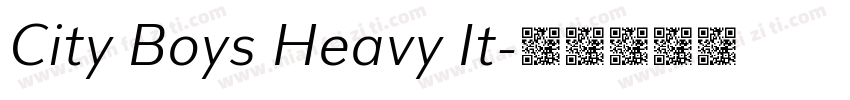 City Boys Heavy It字体转换
